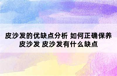 皮沙发的优缺点分析 如何正确保养皮沙发 皮沙发有什么缺点